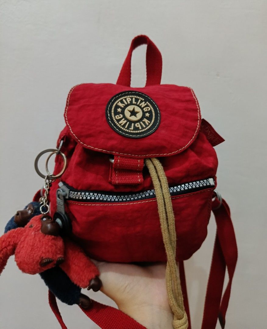 Authentic Vintage Kipling Mini Backpack (Category: Backpacks) located in General Mariano Alvarez. Submitted by plsjewelryemporium (Listing ID 1470459325, Image 1). Description: 💯 Authentic Kipling mini backpack small but spacious and secure vintage (1990 to 2000) no flaws and well taken care of with 2 original monkeys PHP 1,100 + SF MOP: Gcash MOD: J&t express and lalamove NO COD/COP.