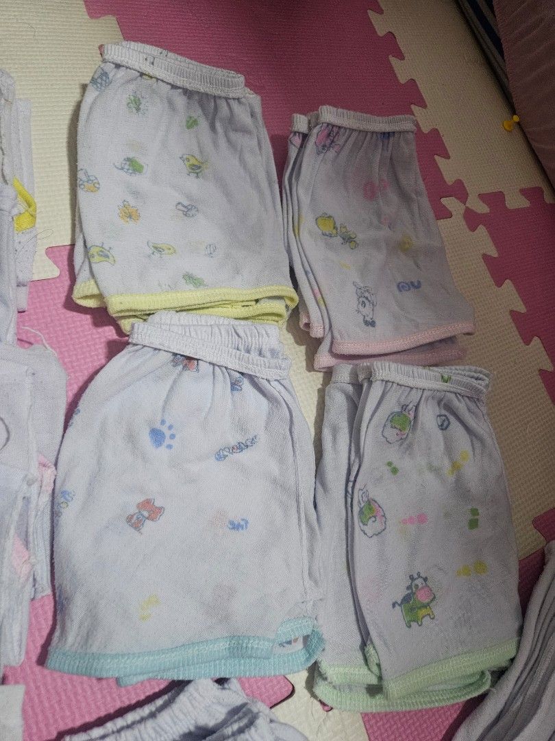 Baby clothes sando short pajama bundle 39 pcs (Category: Babies & Kids Fashion) located in Manila. Submitted by danayamiracle (Listing ID 1470501360, Image 2). Description: - Bundle includes soft cotton shorts and singlet tops - Features various cute pastel prints and colors - Made with breathable, comfortable fabric ideal for daily wear - Great quality essential basics for infants - Neatly folded and ready for your little one well used. labhan n