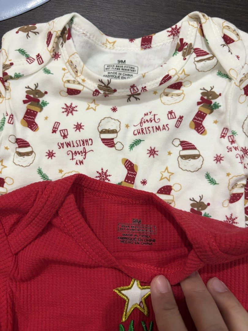 Baby first christmas onesies and hat (Category: Babies & Kids Fashion) located in Las Pinas. Submitted by kaaat8 (Listing ID 1470355908, Image 2). Description: Used only once Baby first christmas onesies and hat take all Prices posted are final Payment thru Gcash or Maribank Shipping via J&T or Gogo Xpress No meetups.