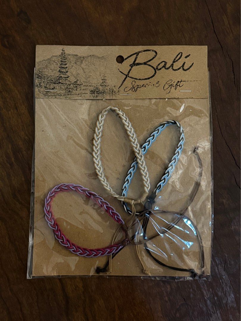 BALI Matching Set of 3 Bracelets (Category: Bracelets) located in Manila. Submitted by closetclearout.mnl (Listing ID 1470538210, Image 1). Description: Brand new Bought in Bali .