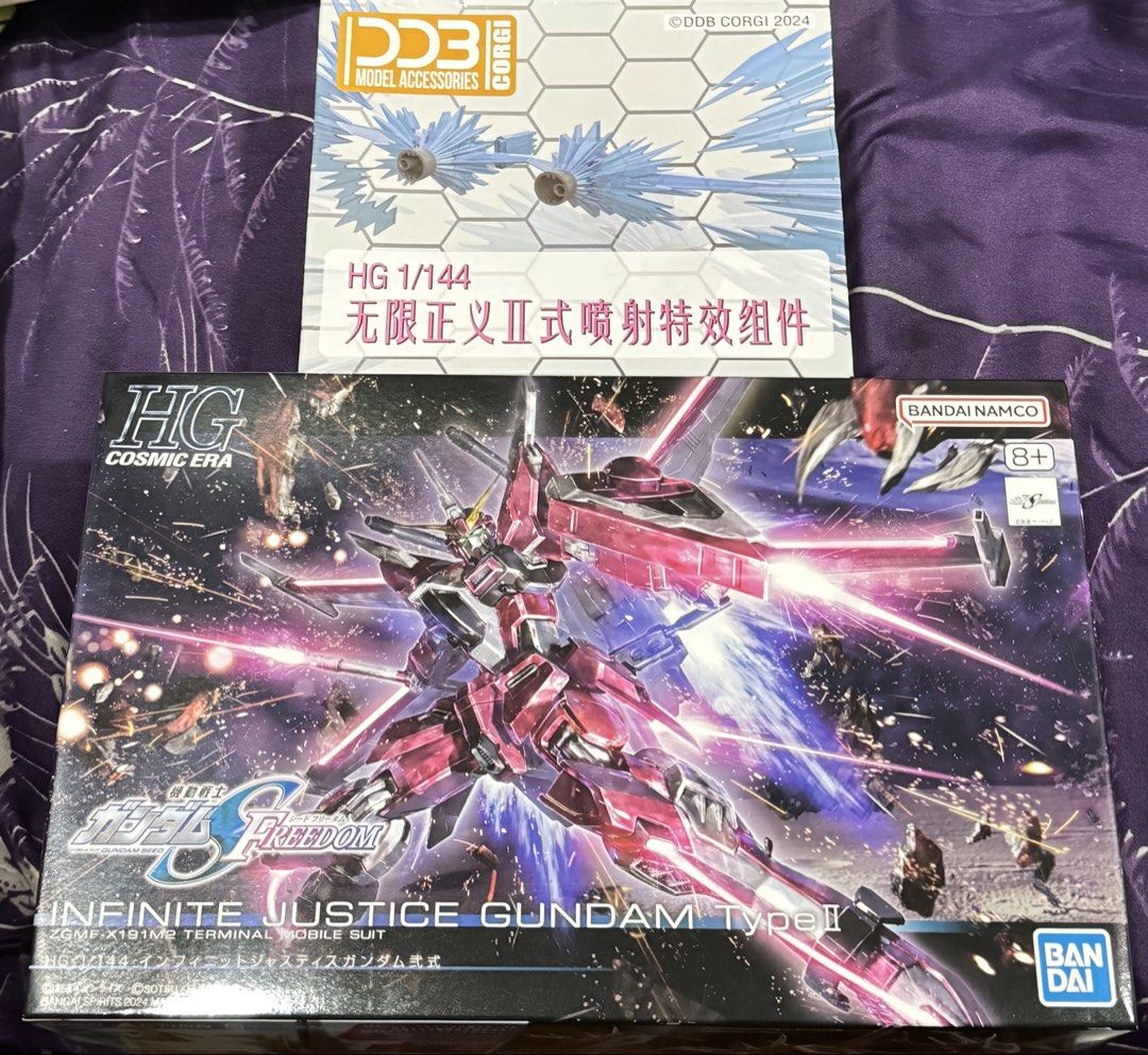 Bandai HG 1/144 Infinite Justice Gundam Type II + Effect Parts, Toys ...