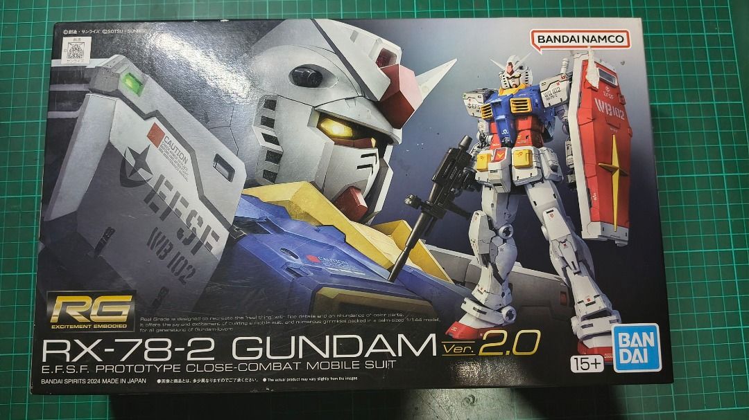 Bandai RG 1/144 RX-78-2 Gundam Ver.2.0 Model Kit, Toys & Collectibles ...
