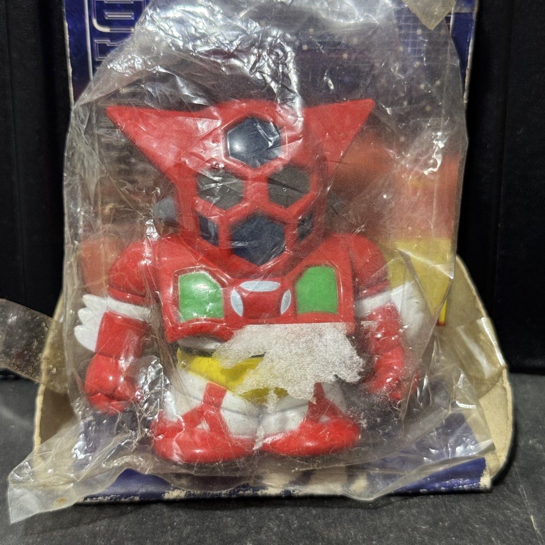 Banpresto Dynamic Robo Light Key Holder Getter Robo (Category: Character Goods) located in Cuyapo. Submitted by blacksheepshop (Listing ID 1470517814, Image 2). Description: - Vintage 1999 Banpresto Dynamic Robo light key holder - Features the iconic Getter Robo figure, factory sealed in original plastic - Includes original cardboard packaging with hanging string - Rare collectible from the classic mecha anime series - Made in China - Condition n