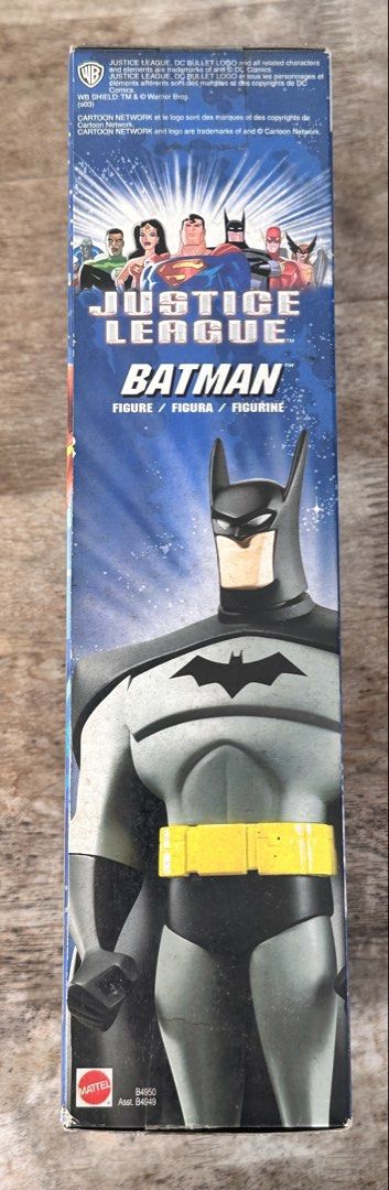 Batman - Justice League 10" Figure (Category: Action & Battle Toys) located in Mandaluyong City. Submitted by collectorsobsessions (Listing ID 1470367849, Image 2). Description: Batman - Justice League 10" Figure - Sealed in Box. - Box is not Mint. - Clear plastic window is yellowish. - Comes as is, what you see is what you get. - PRICE: P1,400.