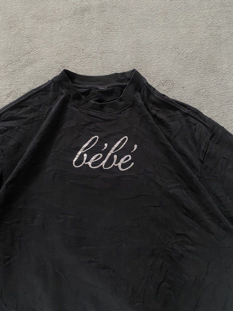Bebe Shirt (Category: Tshirts & Polo Shirts ) located in Ozamiz City. Submitted by thriftnikael (Listing ID 1470512125, Image 3). Description: width: 25 length: 28 size: XL - XXL Color rate: 10/10 Condition: 10/10 Issue: n/a.