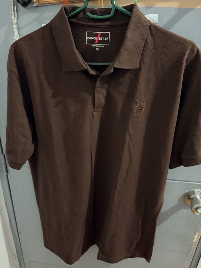 Bench Brown Polo Shirt size XL (Category: Tshirts & Polo Shirts ) located in Hagunoy. Submitted by chris.dl (Listing ID 1470454192, Image 1). Description: Authentic Brand new Length: 30 inches Width: 22 inches.
