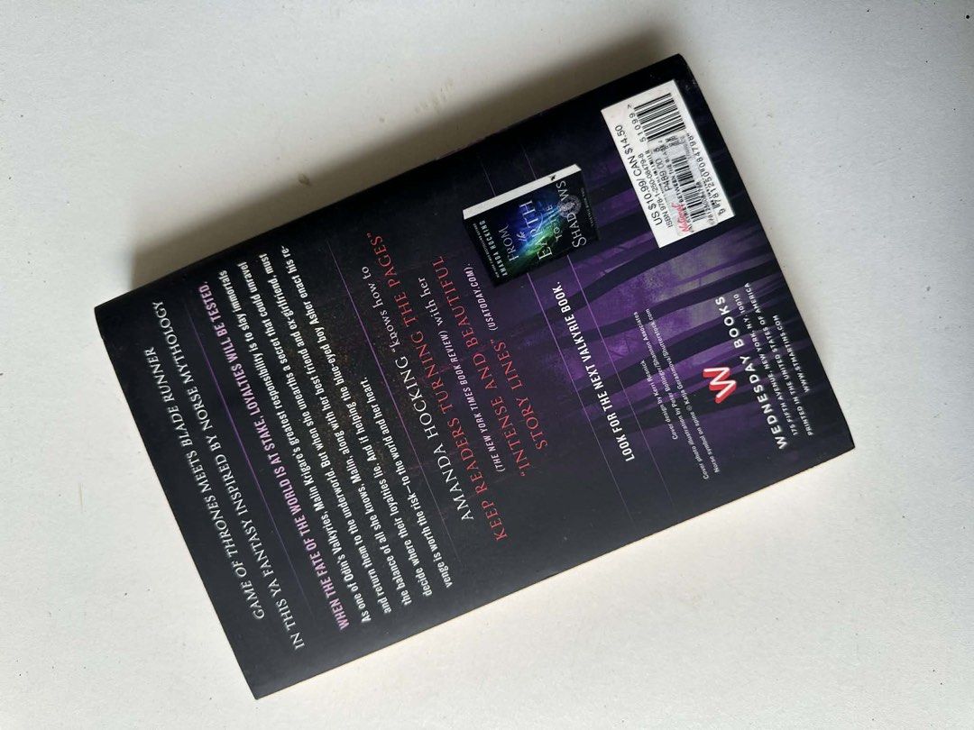 Between the Blade and the Heart by Amanda Hocking (Category: Storybooks) located in Manila. Submitted by alongthemargins (Listing ID 1470367286, Image 2). Description: - Title: Valkyrie (Book One) - Author: Amanda Hocking - Publisher: Wednesday Books - Format: Paperback - Genre: Young Adult (YA) Fantasy / Norse Mythology - Condition: Great read for fantasy and mythology lovers.