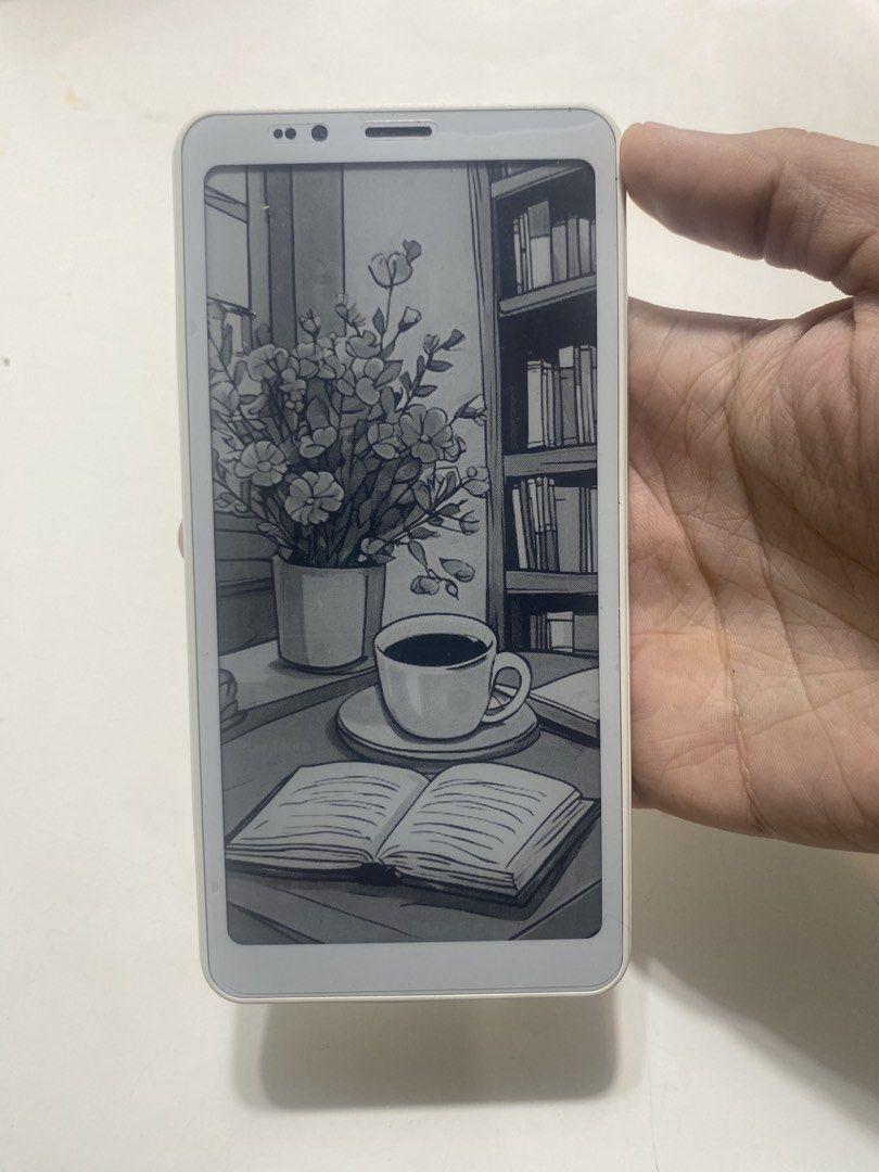 Bigme+Break SE (Category: E-Readers) located in Caloocan City. Submitted by muscleman1328 (Listing ID 1470389666, Image 1). Description: FOR SALE: Bigme HiBreak S E-Ink Smartphone Specifications: * 5.84-inch E-Ink display * Android 14 * 6 GB RAM + 128 GB internal storage * Expandable storage up to 1 TB via microSD * 3,300 mAh battery * 13 MP rear camera + 5 MP front camera * 4G LTE, Wi-Fi, Bluetooth, and GPS * Adjustable warm/cool front light * U