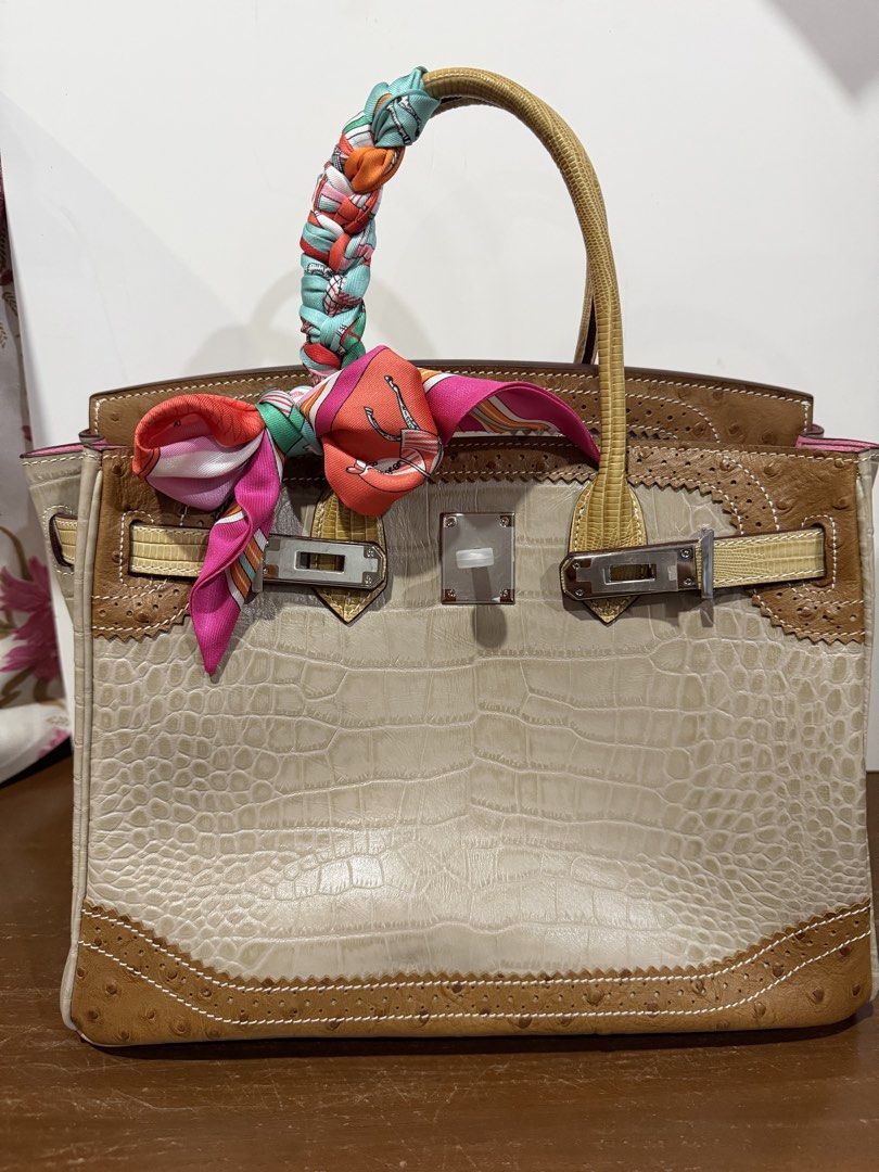 Birkin 30 Ghillies (Category: Luxury Bags & Wallets) located in Makati City. Submitted by lexeeeehhhh (Listing ID 1470435807, Image 1). Description: Birkin 30 Ghillies Exotic SUPER RARE FIND Authentic exotic leathers .