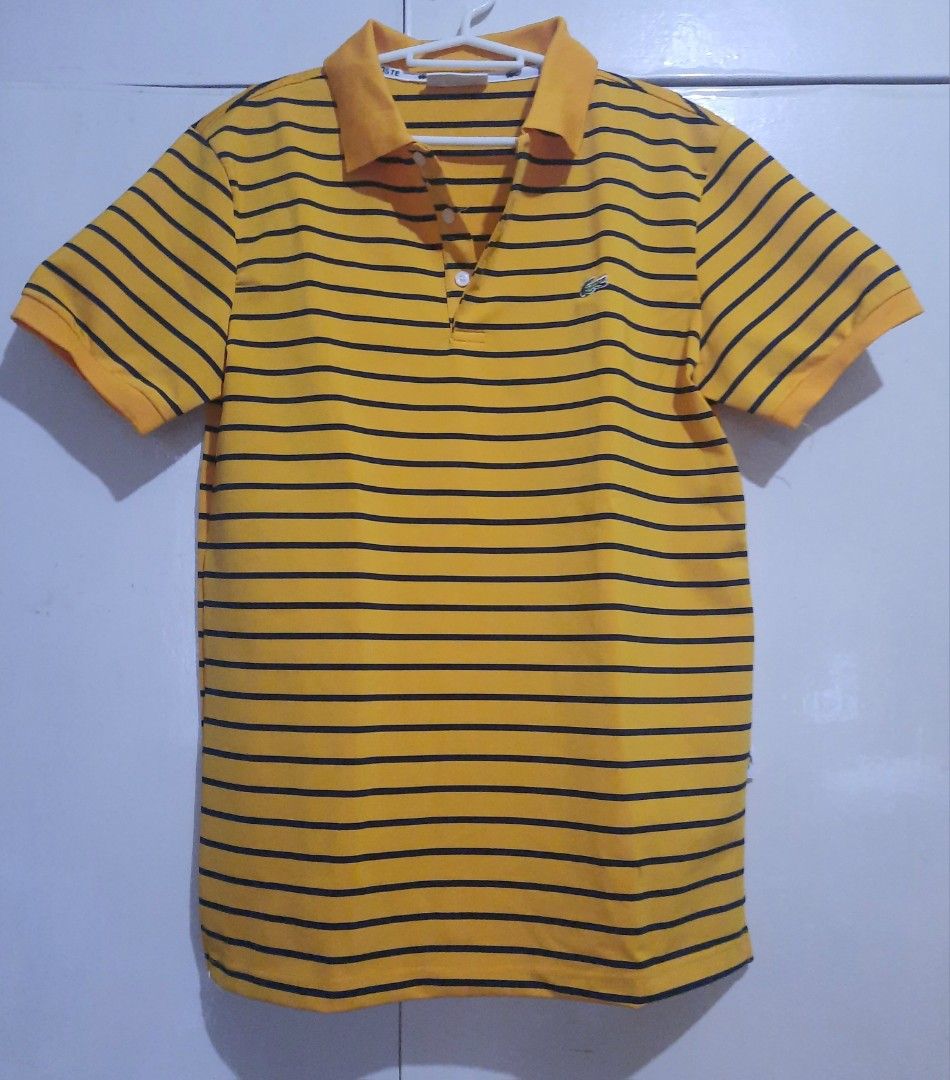Black Yellow Striped Polo Shirt (Category: Tshirts & Polo Shirts ) located in Quezon City. Submitted by dannikkishoppe2 (Listing ID 1470474657, Image 2). Description: Black Yellow Striped Polo Shirt‼️₱400‼️ • Material: Premium fabric (durable, lightweight, breathable) • Technology: Quick Dry (moisture-wicking to keep you cool and comfortable) • Design: Horizontal stripe • Color: Yellow / Black • Size: L • Like new Please manage your expectations 
