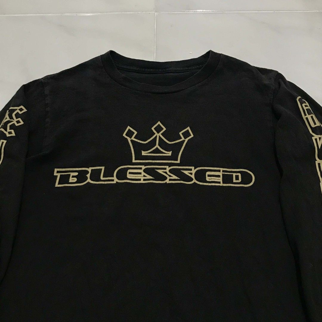 BLESSED GRAPHIC LONGSLEEVES SHIRT SMALL (Category: Tshirts & Polo Shirts ) located in Cavite. Submitted by justthrift06 (Listing ID 1470448654, Image 2). Description: DIMENSION 18X27 GOOD CONDITION SHIPPING NATIONWIDE.