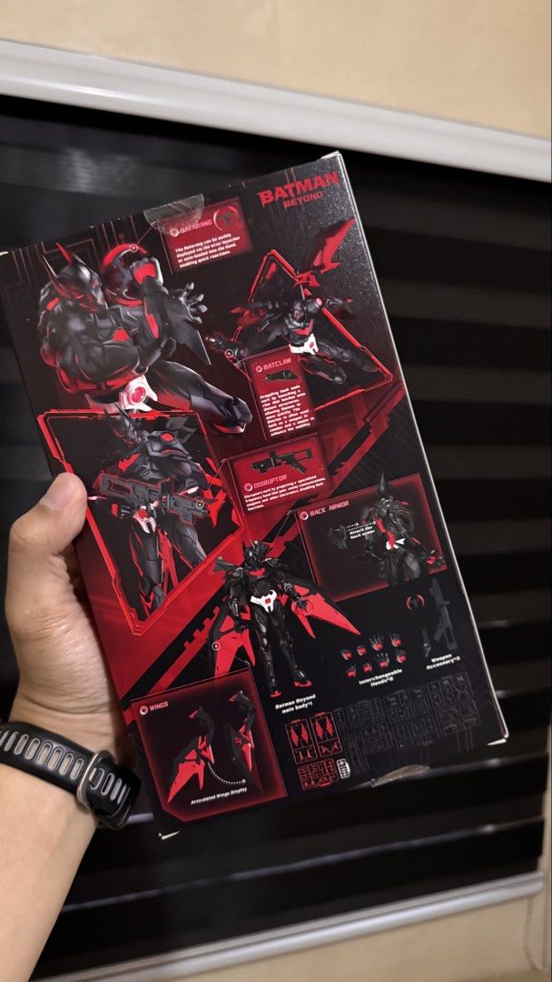 Blokees Champion Class Batman Beyond Model Kit 75672 (Category: Figurines & Statues) located in Valenzuela. Submitted by kendrick1112 (Listing ID 1470554290, Image 2). Description: - Brand: Blokees Champion Class Batman Beyond - Condition: Brand new, unopened, and factory sealed - Piece Count: 123 pieces (no brush, glue, or cutters required) - Scale & Size: 1/12 scale, approximately 15cm tall - Accessories: Articulated wings display, Batarang, Ba