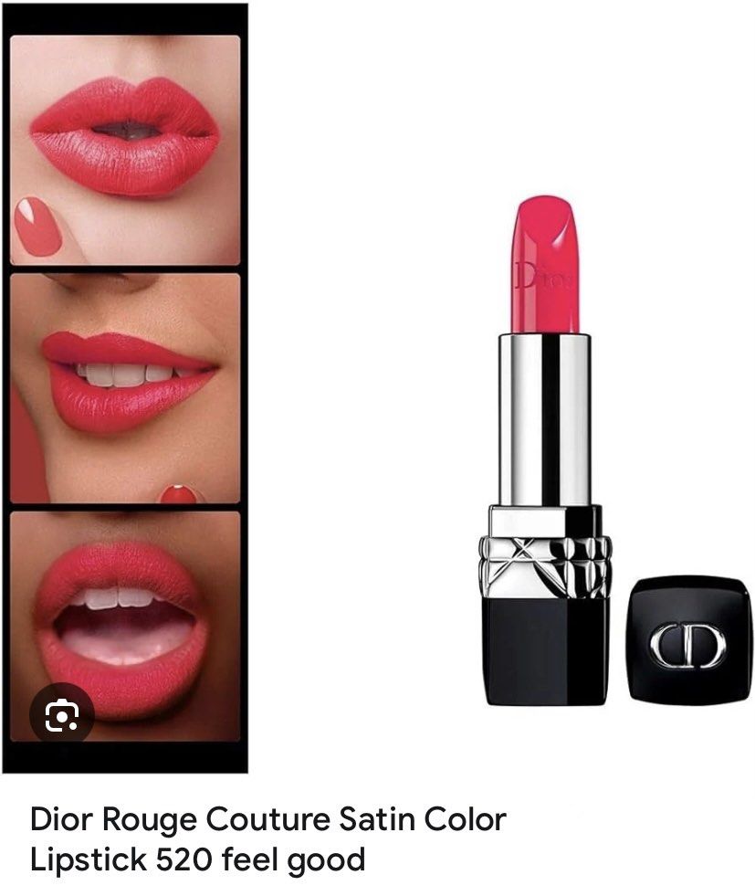 BN Rouge Dior Lipstick (Category: Makeup) located in Mandaluyong City. Submitted by aiztyle (Listing ID 1470406461, Image 3). Description: Rouge Dior 520 Feel Good Satin finish lipstick Super SALE Php800.00 only.