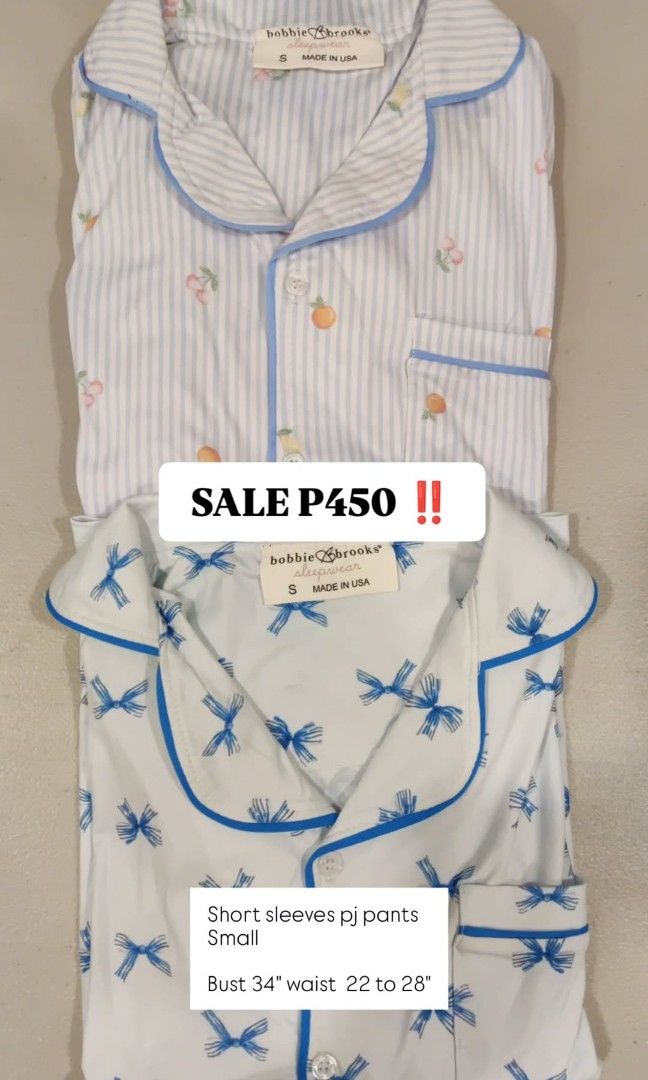 Bobbie Brooke soft sleepwear (Category: Undergarments & Loungewear) located in Binan City. Submitted by yanny18 (Listing ID 1470455894, Image 3). Description: short sleeves pajama pants.