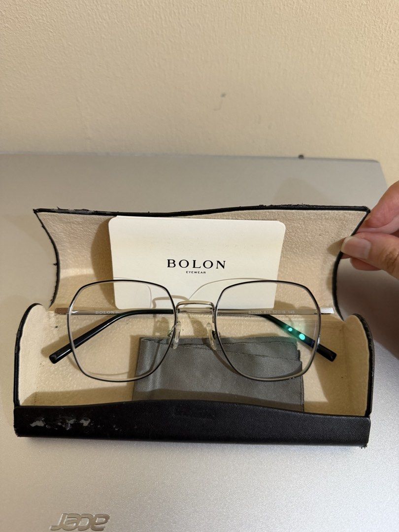 Bolon Eyeglasses Black and Silver (Category: Vision Care) located in Marikina City. Submitted by prelovedbybcube (Listing ID 1470453453, Image 2). Description: Bolon BJ7055 B16 Black With grade (included in the pic).
