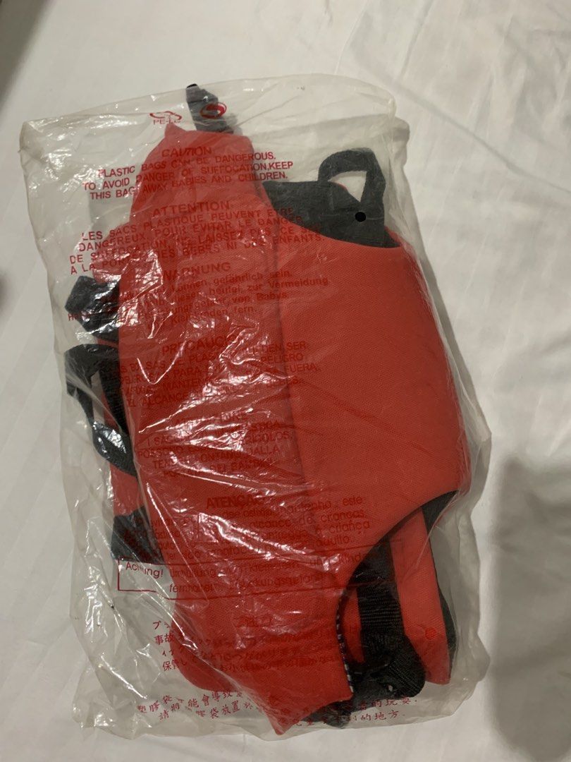 Brahm Baby Carrier Red and Black (Category: Carriers & Slings) located in Antipolo. Submitted by franc09 (Listing ID 1470383334, Image 3). Description: - Brand: Brahm Baby Carrier - Color: Red and black with blue and white gingham check head support flap - Comfort: Breathable mesh panels inside for extra ventilation - Fit & Safety: Fully adjustable straps and secure plastic buckles - Condition: Brand new without tag. RFS: Gift kay baby nung baby 
