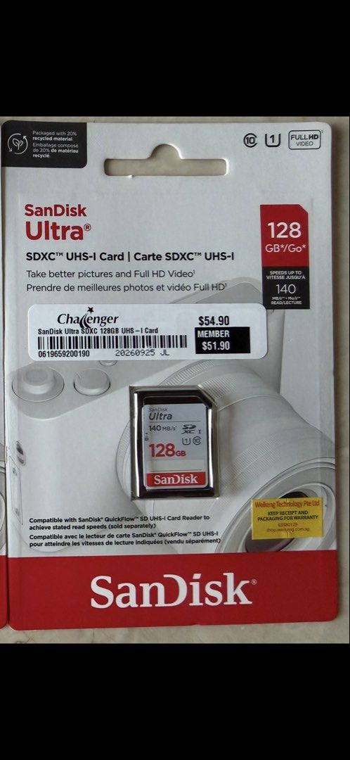Brand New SanDisk Ultra 128GB SDXC UHS-I Card, Mobile Phones & Gadgets ...