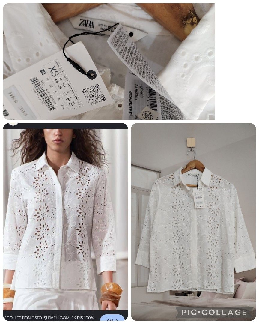 Brandnew Zara open cutwork top (Category: Blouses) located in Lucena. Submitted by styleddsc (Listing ID 1470363092, Image 1). Description: .