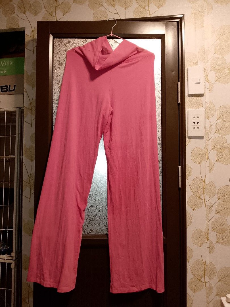 Brandy Melville FOLDOVER PANTS Y2K (Category: Jeans) located in Antipolo. Submitted by y2k_outfitters. (Listing ID 1470447973, Image 3). Description: - Brand: Brandy Melville - Color: Vibrant hot pink - Style: Foldover waistband with trendy wide legs - Material: 96% cotton, 4% elastane (super soft and stretchy!) - Size: Tag says 160/84A - Condition: Great everyday lounge pants or casual wear piece.