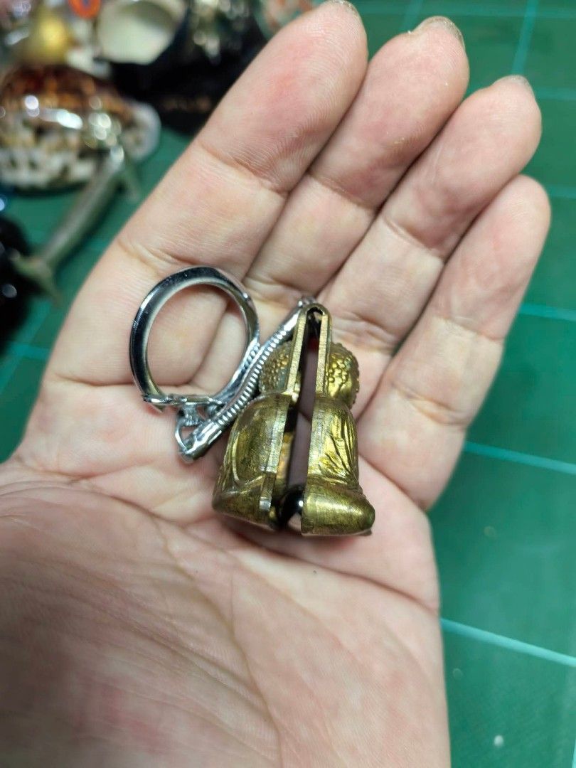 Brass Seated Buddha Pendant Keychain (Category: Charms) located in Cebu City. Submitted by dudes_villanueva (Listing ID 1470383600, Image 2). Description: Brass Seated Buddha Pendant Keychain Excellent condition.