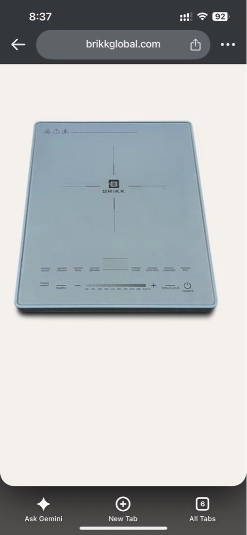 Brikk Single Induction Cooker (Category: Cookers) located in Quezon City. Submitted by _mryp (Listing ID 1470481246, Image 1). Description: .