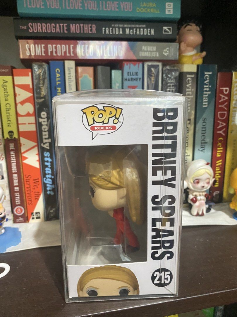 Britney Spears Funko Oops! I Did It Again (Category: Designer & Blind Box Toys) located in Caloocan City. Submitted by g4bbygabby (Listing ID 1470438478, Image 2). Description: RFS Decluttering. No damage or issue. - Item: Funko Pop! Rocks - Britney Spears (#215) - Outfit: Iconic red jumpsuit - Condition: Mint in standard window box, stored inside a protective clear plastic case - Perfect for: Pop culture fans and music memorabilia collectors - M