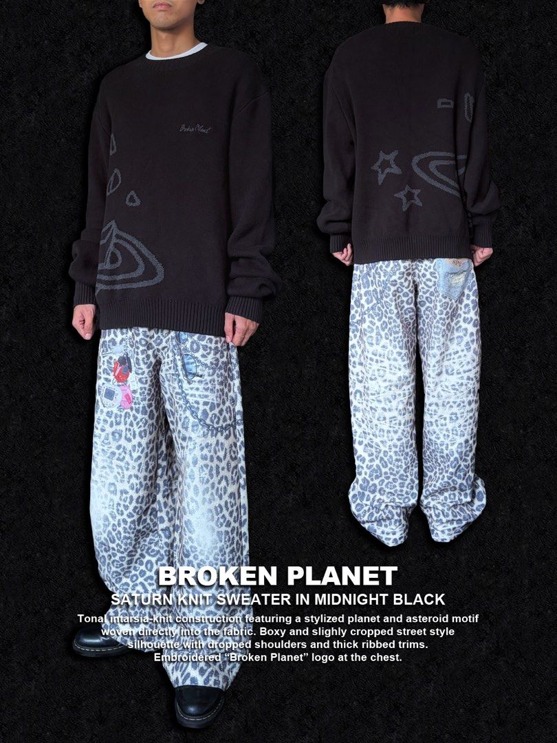 Broken Planet Saturn Knit Sweater Midnight Black (Category: Coats, Jackets and Outerwear) located in Dinalupihan. Submitted by thriftout.ph (Listing ID 1470486430, Image 3). Description: PLEASE READ ALL THE DETAILS⬇️ Tagged as Medium Oversized fits : 26W | 28L Model Height : 5’10 No major issues Excellent / Presentable PRICE - P3,880 Free Shipping Free Shipping On Local Orders Over P2,000 - Brand/Model: Broken Planet Saturn Knit Sweater - Colorwa