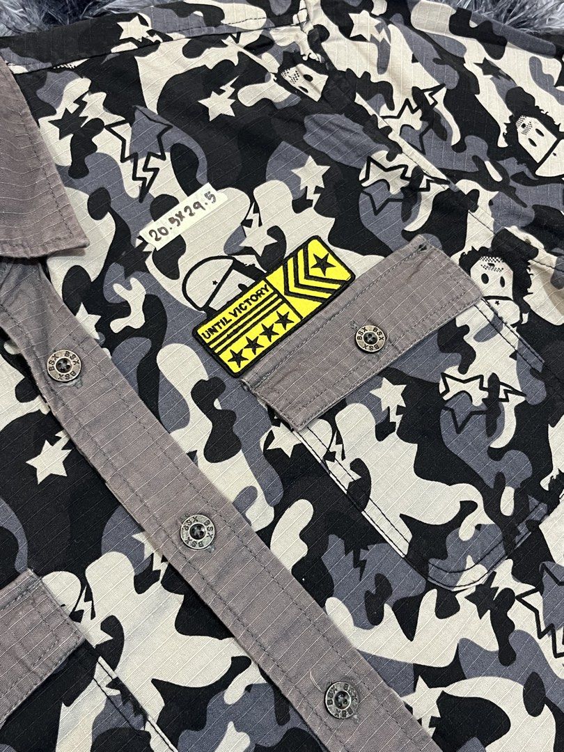 BSX Miniche Camouflage Polo (Category: Tshirts & Polo Shirts ) located in Manila. Submitted by cjcuevas_05 (Listing ID 1470375559, Image 3). Description: 📍Tanza Cavite Dimes: 20.5x29.5 Color rate: 9.5 or better GCASH ONLY, can ship thru JnT/orange check out.
