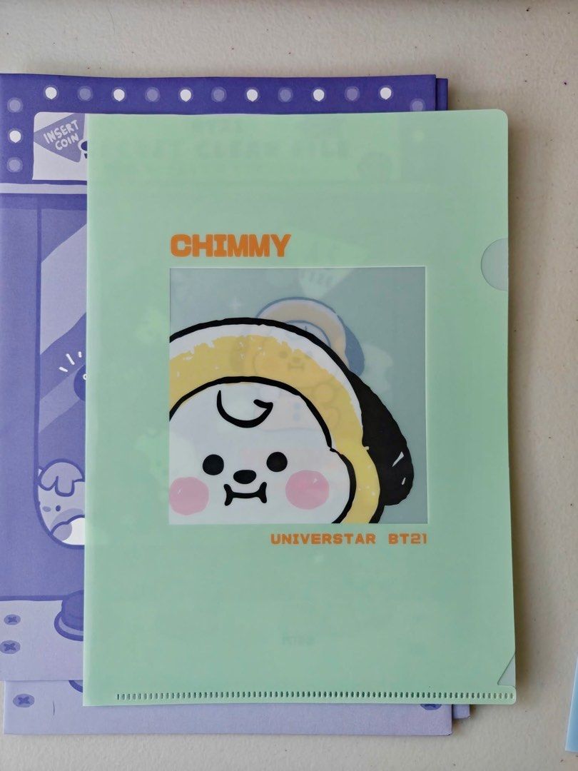 BT21 Minini Claw Machine Clear File Folder Set (Category: K-Wave Merchandise) located in Antipolo. Submitted by tagsale101 (Listing ID 1470459891, Image 2). Description: - 300 take all - Authentic BT21 Minini clear folders (claw machine theme) - Set includes cute designs with Tata, Chimmy, and Cooky - Made of lightweight, translucent plastic with vibrant prints - Perfect for organizing school notes, documents, or photocards - Excellent pre-loved 