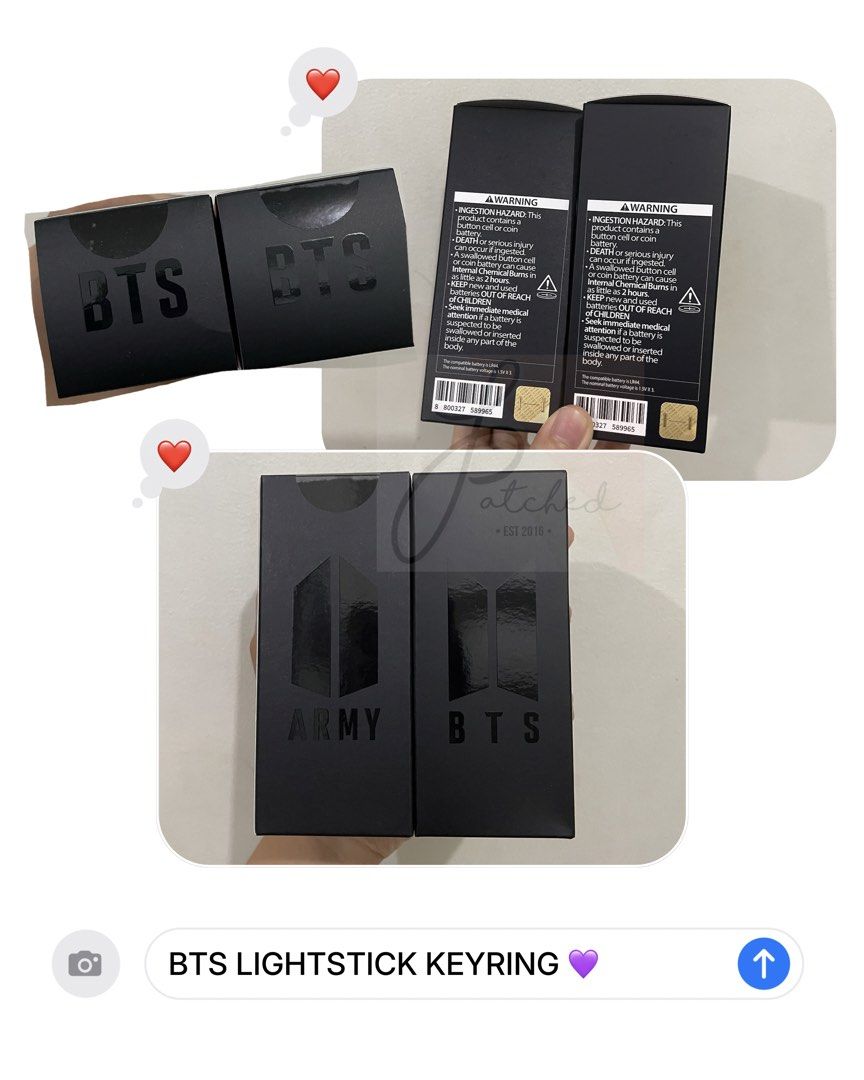 BTS LIGHTSTICK KEYRING VERSION 4 (ARMY BOMB) (Category: K-Wave Merchandise) located in Las Pinas. Submitted by patchedph (Listing ID 1470400085, Image 1). Description: 💜 ONHAND BTS LIGHTSTICK KEYRING VERSION 4 💜 ₱1550 + LSF MOP: GCASH/BDO MOD: Gogoxpress/ Same Day Delivery #btsmerch #btsmerchph #btsmerchphilippines.