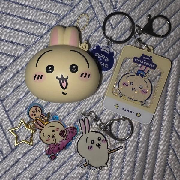 [Bulk] CHIIKAWA Short-Eared Rabbit Usagi Squishy Acrylic Keychain Gacha ...