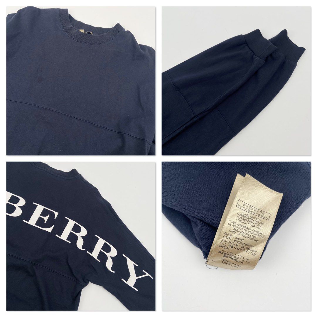Burberry (Category: Coats, Jackets and Outerwear) located in Manila. Submitted by draftdrops (Listing ID 1470370665, Image 3). Description: Back printed design and excellent condition Width :21 Length :27 Size:medium to large Flaw:minimal stain (see last pic).
