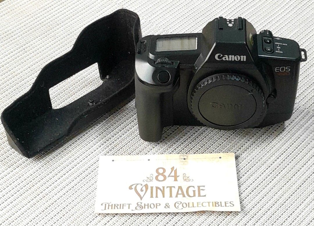 Canon EOS 620 (Category: Vintage Collectibles) located in Las Pinas. Submitted by 84vintage (Listing ID 1470420721, Image 2). Description: Canon EOS 620 with leather half case. One of the most versatile pro secret Canon EOS camera body you might have never heard about. - Flagship Model and Top of the line for this series - Heft and Solid Body -Multiple Exposures - Canon EF Lens Versatility - and one secret Nikon Cameras of this era cannot touch -