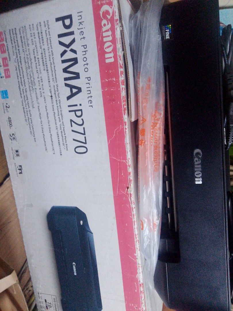 Canon PIXMA iP2770 Inkjet Photo Printer, Computers & Tech, Printers ...