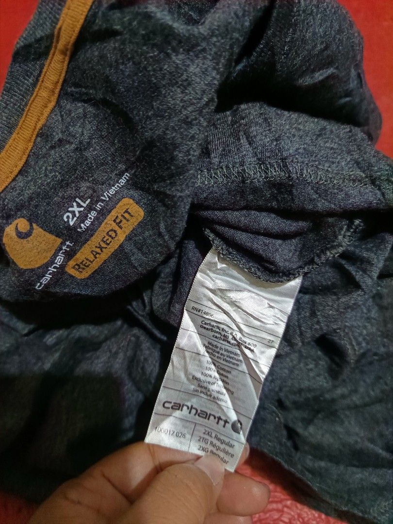 Carhartt Plus size shirt (Category: Tshirts & Polo Shirts ) located in Cebu City. Submitted by negotiableprice22 (Listing ID 1470486657, Image 3). Description: Carhartt Plus size size XXL width 26.5 inch length 32 inch like new condition available accepting offers.