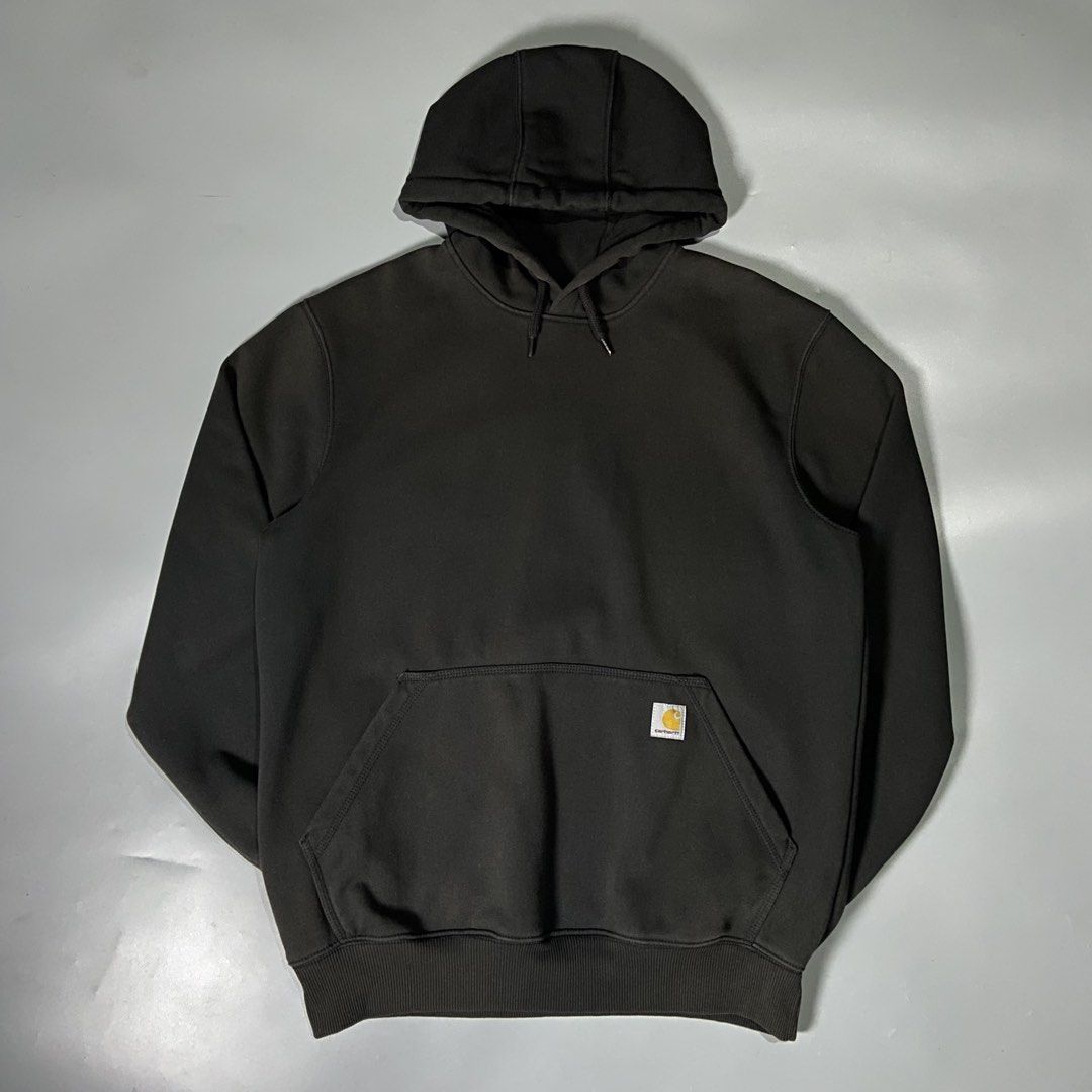 Carhartt Rain Defender in Black (Category: Coats, Jackets and Outerwear) located in Taguig. Submitted by workwearheads (Listing ID 1470366346, Image 1). Description: 🏷️Tag Size: Medium ▪️Width: 24.5 ▪️Length: 29 ▪️Color Rate: 9.5/10 ▪️Issue: dot scratch hood area,uneven minor sunfade sa front (see last 3 photo) ▪️Excellent Condition.