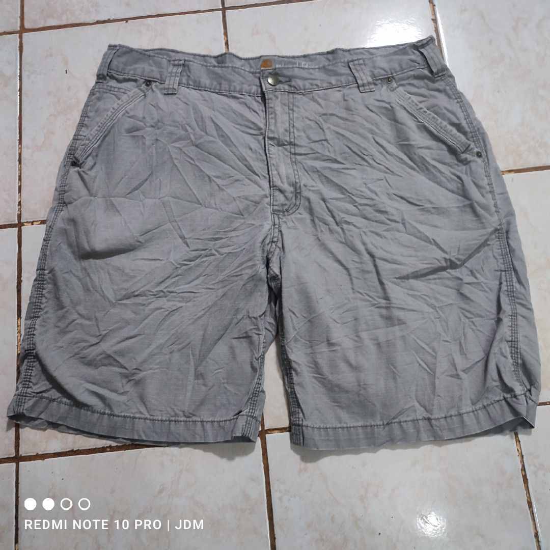 Carhartt Tacoma Ripstop Cargo Shorts (Category: Shorts) located in Antipolo. Submitted by klashnikov (Listing ID 1470366369, Image 1). Description: Carhartt Brand Ripstop cargo shorts Size:XL Dimes:38"x21",hem 13" leg opening 14.5" Tags:Intact Condition:Excellent Honest issue:used Payment option:Bank transfer,gcash,cash ₱1000 only Pwede videocall for legitimacy Pwede pickup sa aking munting garahe waze (JDM thrift shop) Pwedeng meetup around uppe
