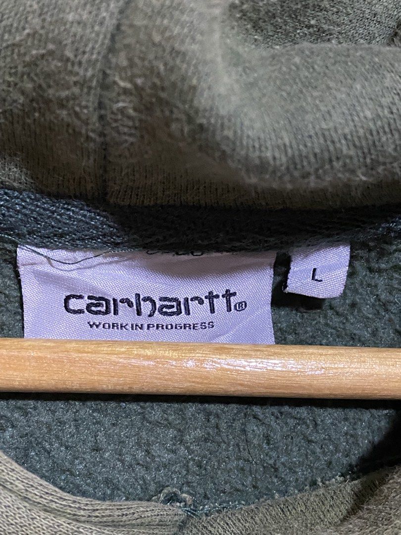 CARHARTT WIP SCRIPT HOODIE (Category: Hoodies) located in Banga. Submitted by thriftingwithher (Listing ID 1470520101, Image 3). Description: 📌 CARHARTT WIP SCRIPT HOODIE💎 ◾DIMES: WIDTH 22 X LENGTH 27✨ ◾CUT WASHTAG✨ ◾ISSUE: SEE COMSEC✨ ◾COLOR RATE: 9/10✨ ◾EXCELLENT CONDITION✅ .