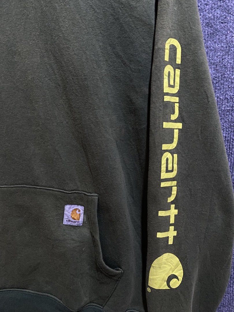 CARHARTT WIP SCRIPT HOODIE (Category: Hoodies) located in Banga. Submitted by thriftingwithher (Listing ID 1470520101, Image 2). Description: 📌 CARHARTT WIP SCRIPT HOODIE💎 ◾DIMES: WIDTH 22 X LENGTH 27✨ ◾CUT WASHTAG✨ ◾ISSUE: SEE COMSEC✨ ◾COLOR RATE: 9/10✨ ◾EXCELLENT CONDITION✅ .