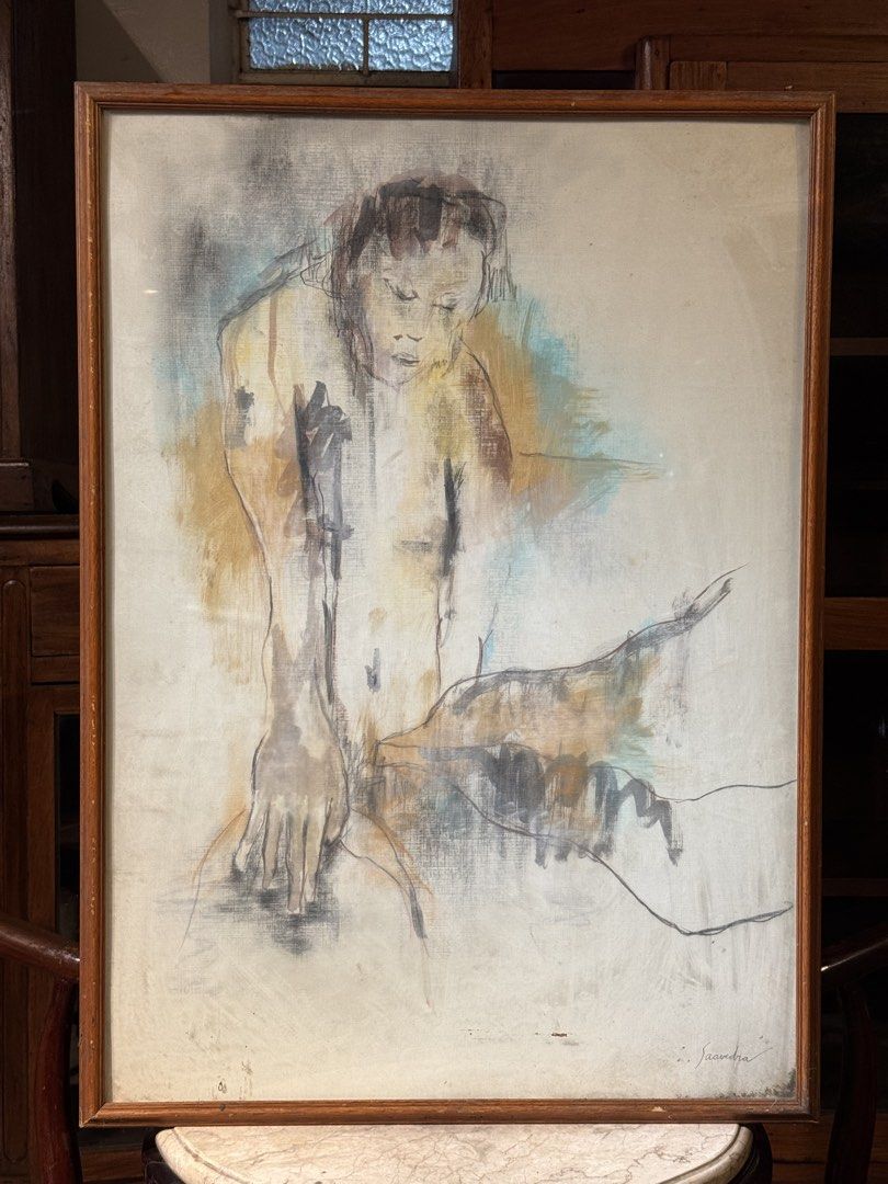 Carlo Angelo Saavedra Painting (Category: Vintage Collectibles) located in Manila. Submitted by sinaunang_gamit (Listing ID 1470465237, Image 1). Description: Carlo Angelo Saavedra Painting Frame size : 33 inches x 24 inches Signed lower right Framed with Glass ₱15k.