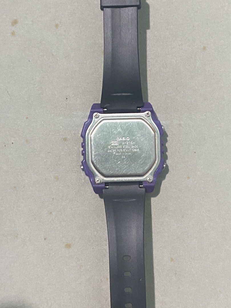 Casio W-215H Purple Digital Watch (Category: Women's Watches) located in Binan City. Submitted by retroz_collections (Listing ID 1470430097, Image 2). Description: .