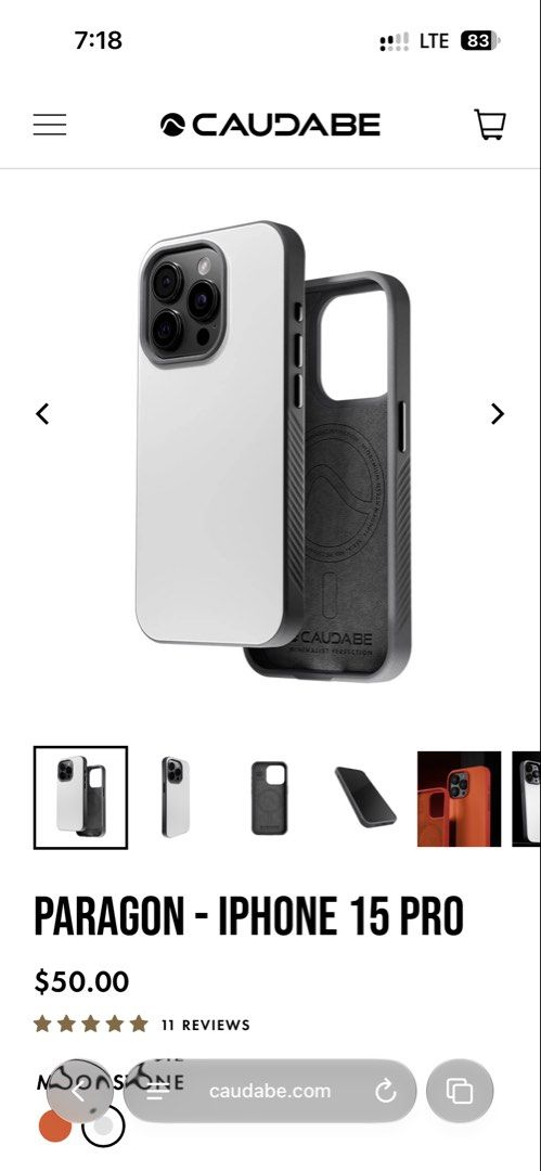 Caudabe Paragon for Iphone 15 Pro (Category: Cases & Sleeves) located in Taguig. Submitted by jetturbo (Listing ID 1470555531, Image 2). Description: RFS: Upgrading.