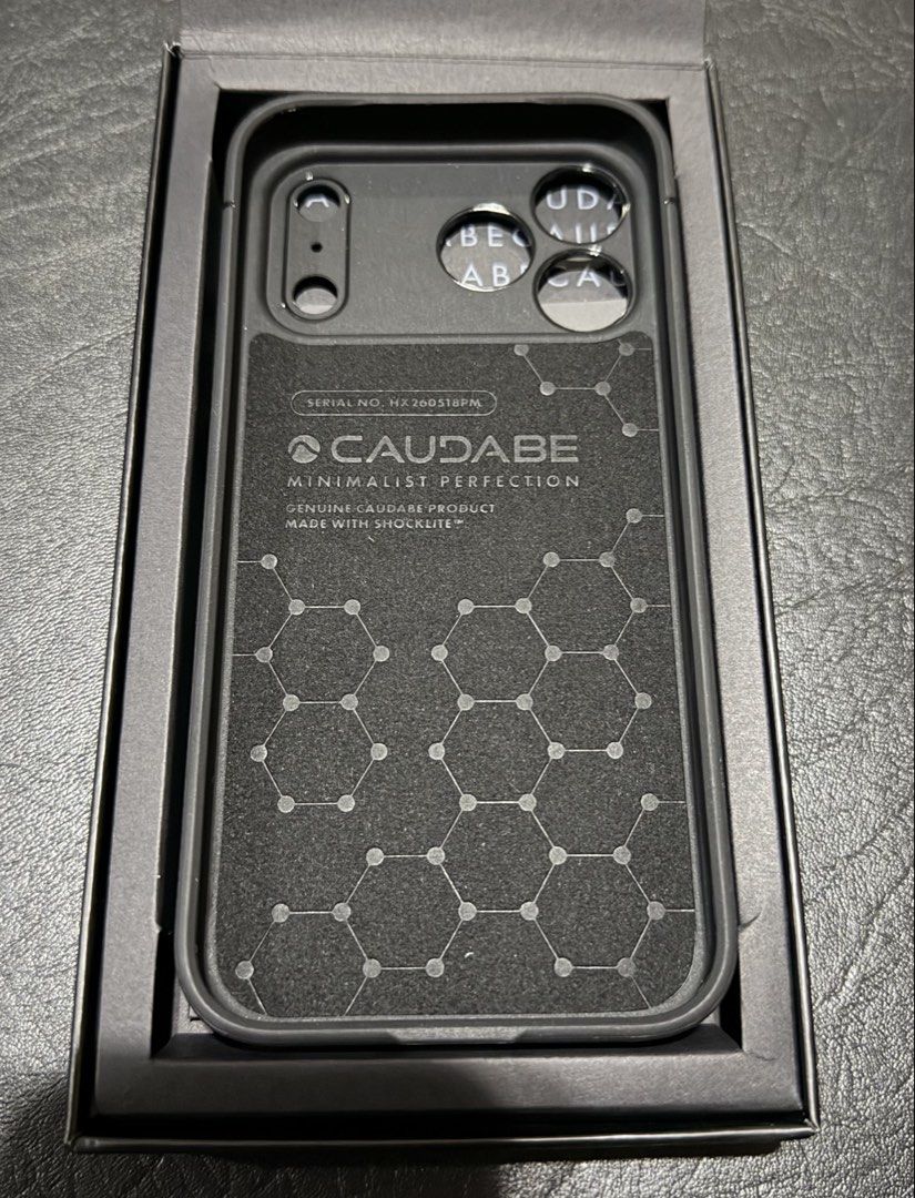 Caudabe Sheath (for iPhone 18 Pro Max) (Category: Cases & Sleeves) located in Quezon City. Submitted by swiftriver_33 (Listing ID 1470423456, Image 2). Description: Unused w/ box On-Hand ($52 + $7 shipping + 2 weeks delivery if ordered from official website) For: iPhone 18 Pro Max (17 Pro Max compatible) Color: Obsidian Loc: Banawe, QC 📦 Delivery: Lalamove / Grab (buyer shoulders SF), J&T/LBC (no COD/COP) 📍 No Meetups for now 💵 Payment: GCash 
