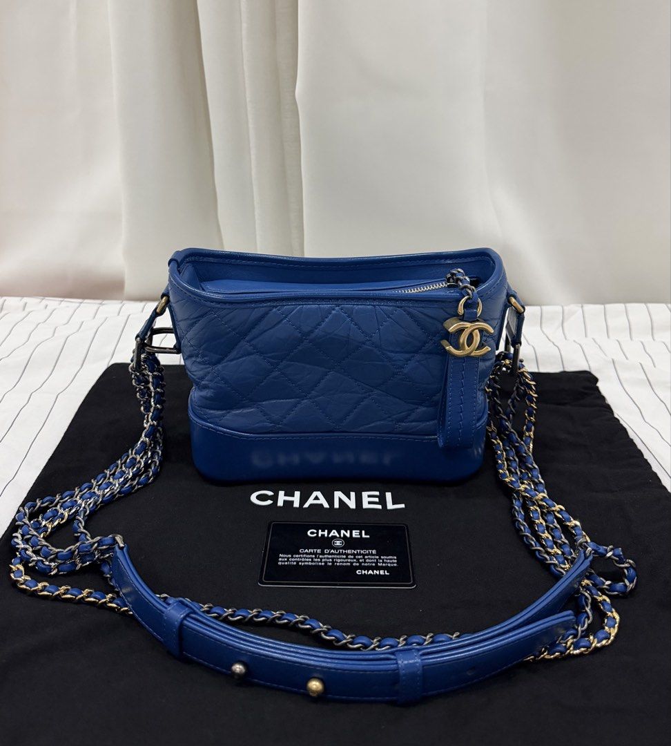 CHANEL GABRIELLE “BLUE” SHOULDER BAG (Category: Luxury Bags & Wallets) located in Manila. Submitted by ac3_03 (Listing ID 1470355755, Image 1). Description: CHANEL GABRIELLE “BLUE” SHOULDER BAG Size Small Complete with Dustbag and Authenticity Card Excellent Condition Php 118,000 📍meetups : manila or cavite .