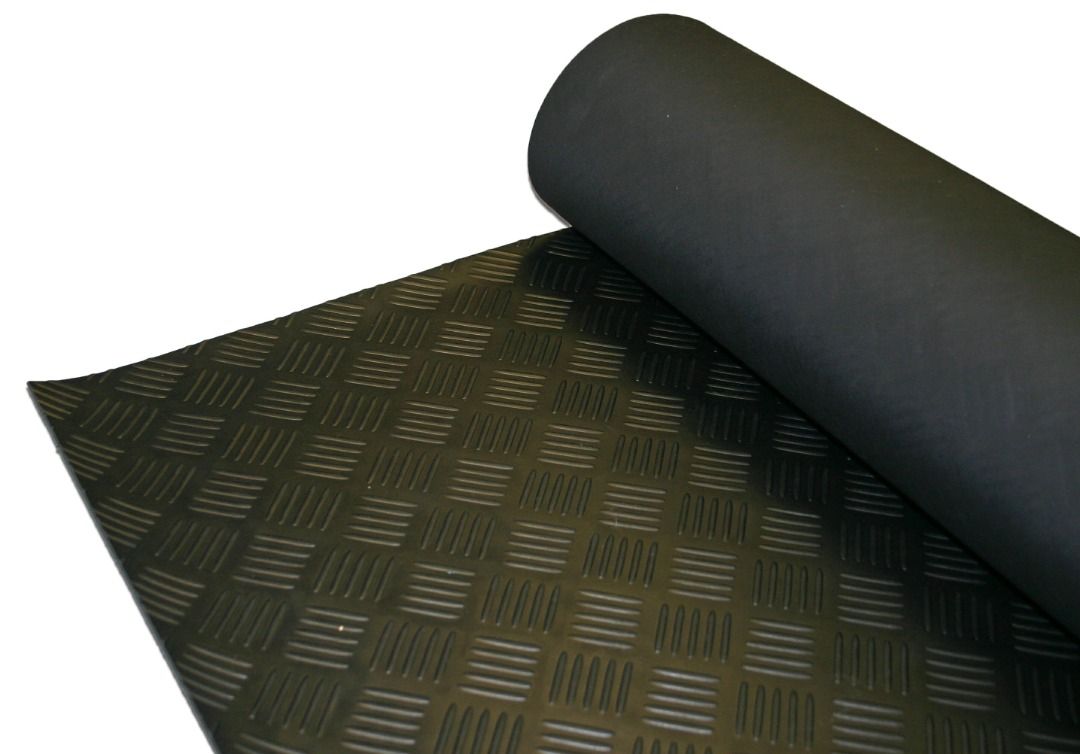 Checkered Plate Floor Mat (Category: Everything Else Others) located in Manila. Submitted by glenndy_07 (Listing ID 1470403998, Image 2). Description: Checkered Plate Floor Mat Price : Php 395 /meter ( 90 cm. width) Key Features: Thickness: 1.3 mm Width: 90 cm Roll Length: 15 meters Material: Flexible rubber with textured surface Available Colors: Red, Grey, Green Application: Utility flooring, shelf liners, drawer mats, light-duty walkways.
