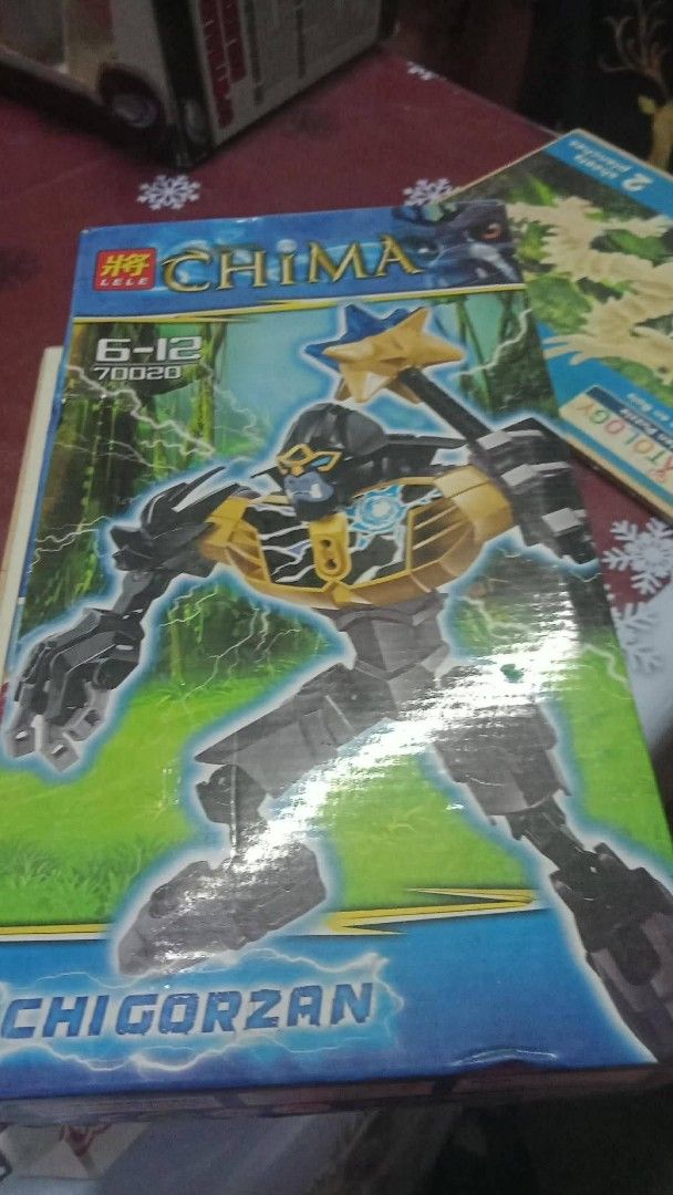 Chima Chigorzan and 70018 Building Block Toy Set (Category: Lego & Building Sets) located in Manila. Submitted by wisegem-231b (Listing ID 1470396743, Image 2). Description: - Includes 2 Chima building block sets: Chigorzan 70020 and 70018 - Recommended for ages 6 to 12 years old - Complete sets, ready for assembly - Includes original packaging boxes - Perfect adventure toys and action figures for kids' playtime.