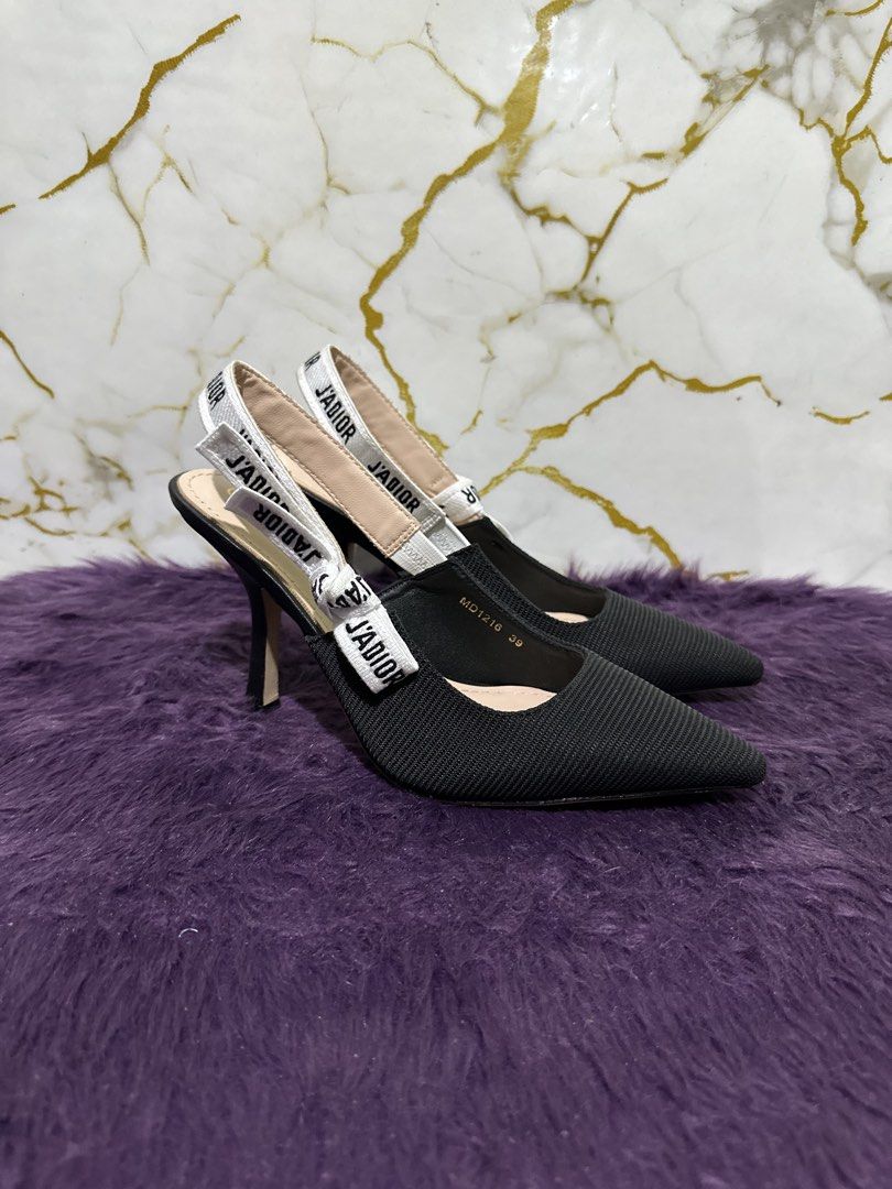 Christian Dior slingback (Category: Heels) located in Marikina City. Submitted by georgiaprelovestuff (Listing ID 1470455401, Image 2). Description: size 39 PLEASE READ BEFORE MAKING AN OFFER: 🔹No inclusions since this is preloved 🔹NO to low ballers please 🔹NO meetups due to busy schedule 🔹If you make an offer, please get the item let's not waste each other's time 🔹NO return NO exchange NO cancellation 🔹Please manage your expectation since 