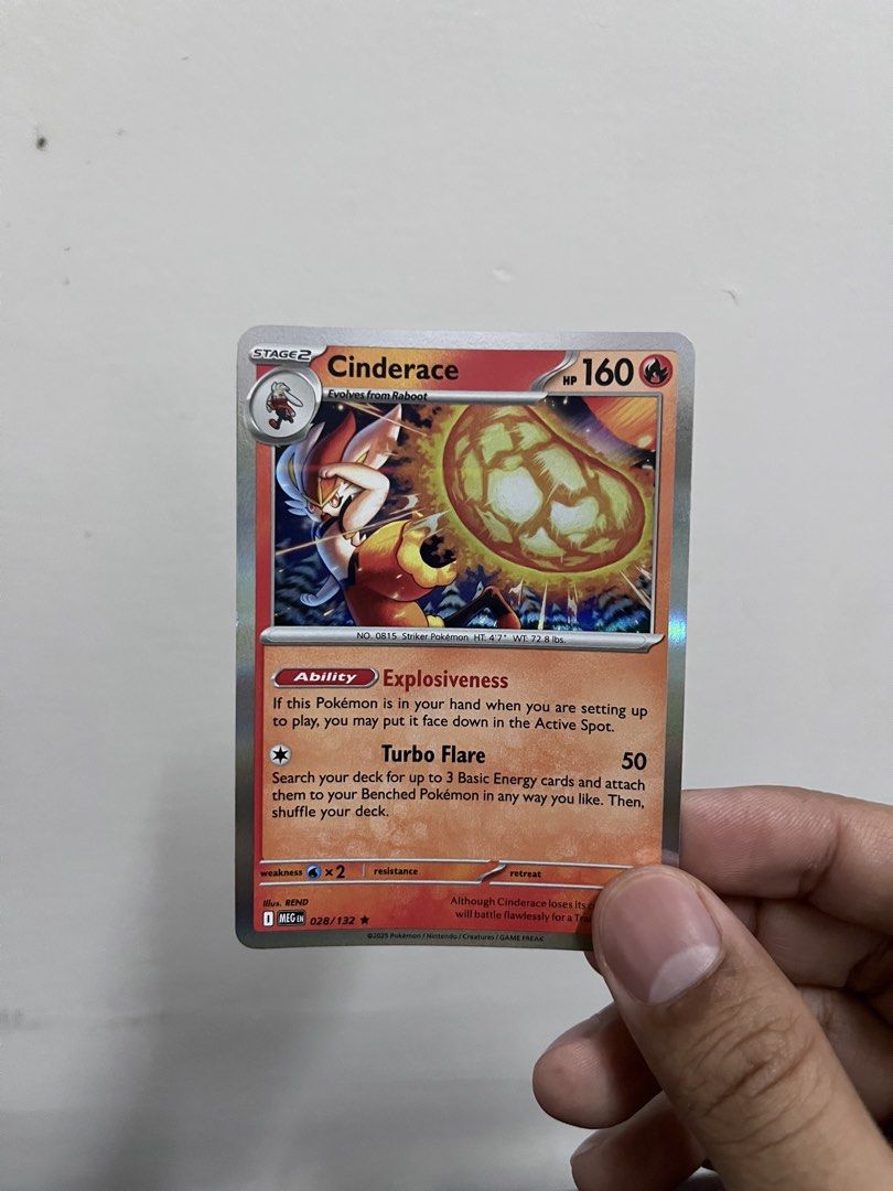 Cinderace 028/132 Rare (Category: Raw Singles) located in Pasay City. Submitted by paullimerized (Listing ID 1470359806, Image 1). Description: .