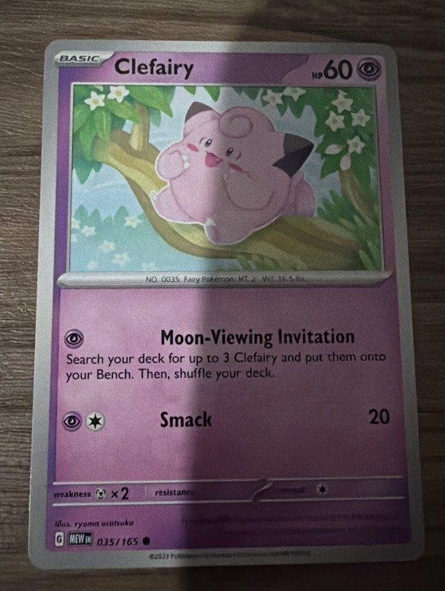 Clefairy Pokemon 151 Normal Card (Category: Raw Singles) located in Quezon City. Submitted by bananak1tchen (Listing ID 1470504910, Image 1). Description: RFS: Decluttering MOP: Bank Transfer MOD: J&T / SDD.