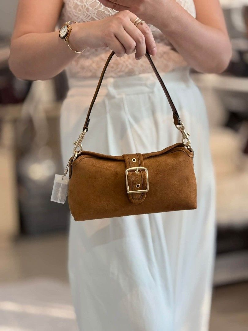 Coach Abbie Shoulder Bag in Suede (Category: Shoulder Bags) located in Quezon City. Submitted by bagsboutiqueph (Listing ID 1470523212, Image 2). Description: LAST PRICE POSTED. LIMITED STOCKS! BRANDNEW WITH INCLUSIONS. COLOR MAY SLIGHTLY VARY IN ACTUAL DUE TO LIGHTING AND CAMERA SETTING. OTHER PHOTOS WILL BE SEND DURING PURCHASE AND FOR SURE BUYERS ONLY. WHEN IN DOUBT, DO NOT ORDER. THANK YOU..